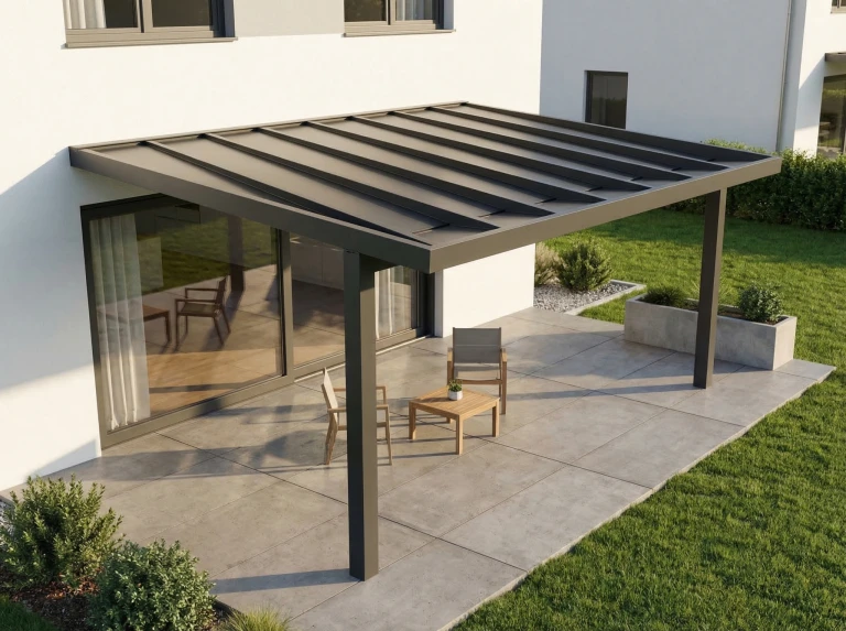 Pergola s plochou střechou: pro koho je vhodná a čím se liší od klasické pergoly